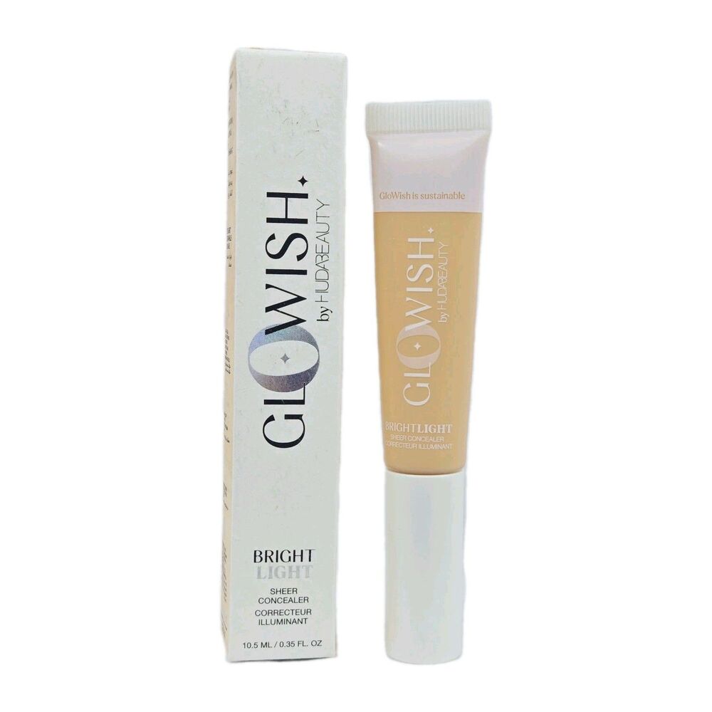 Huda Beauty GloWish Bright Light Sheer Concealer 03 Light NIB Hydrating New